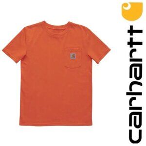 Carhartt | Exotic Orange Heather Short-Sleeve Pocket T-Shirt | Size Small